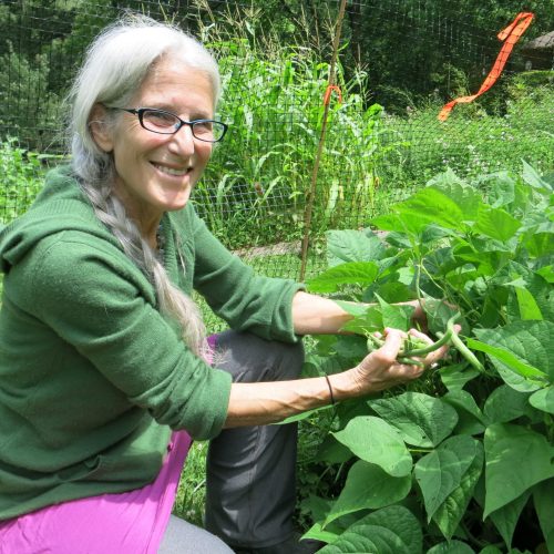 Zoh in her own Dogwood Farm Garden